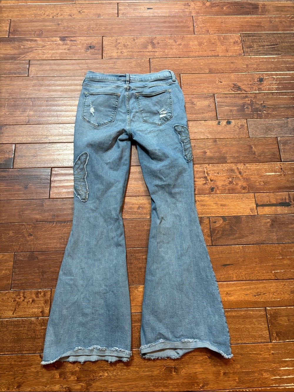Y2K Woman’s Butterfly flare leg Jesns Sz 7 - Picture 6 of 6